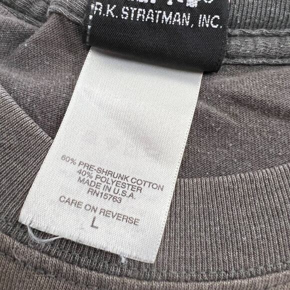 Vintage Y2K Oversized Harley Davidson Tee Grey Short Sleeve Mens Size Large - Picture 4 of 6